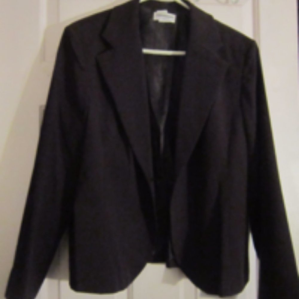 Worthington Suit Blazer Maroon Size 16 Imported Modern Tailored Design MSRP $70.